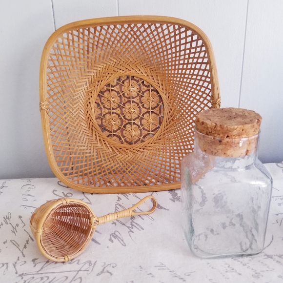 Other - Boho Natural Bamboo and Jar Collection